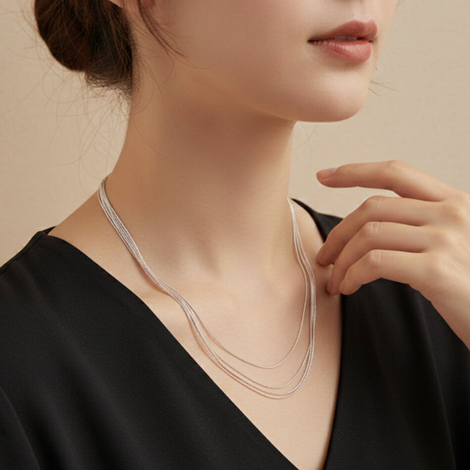 Sterling Silver Pearl Necklace | SYLverae Quiet Luxury Jewelry