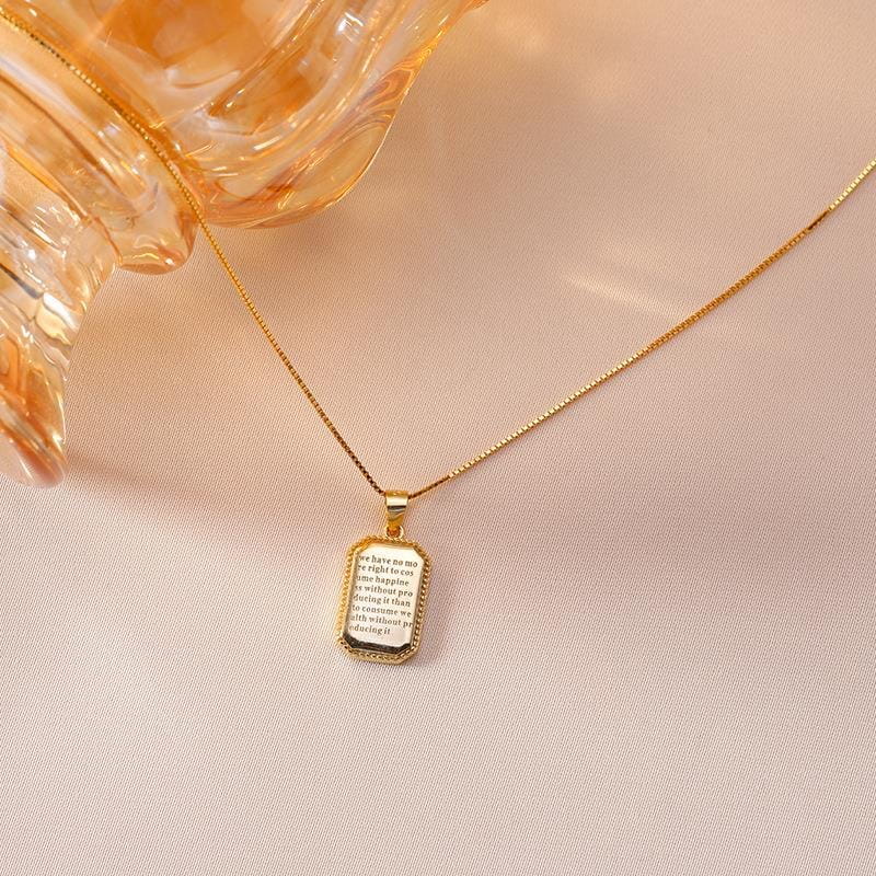 Sterling Silver Black Onyx Rectangle Pendant Necklace | SYLverae Quiet Luxury Jewelry