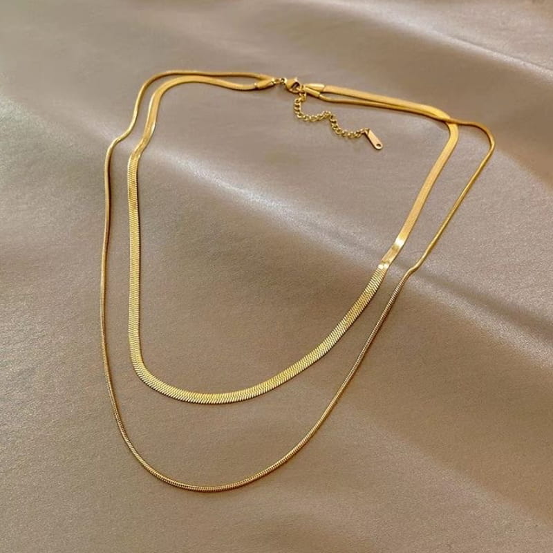 S925 Sterling Silver Layered Necklace