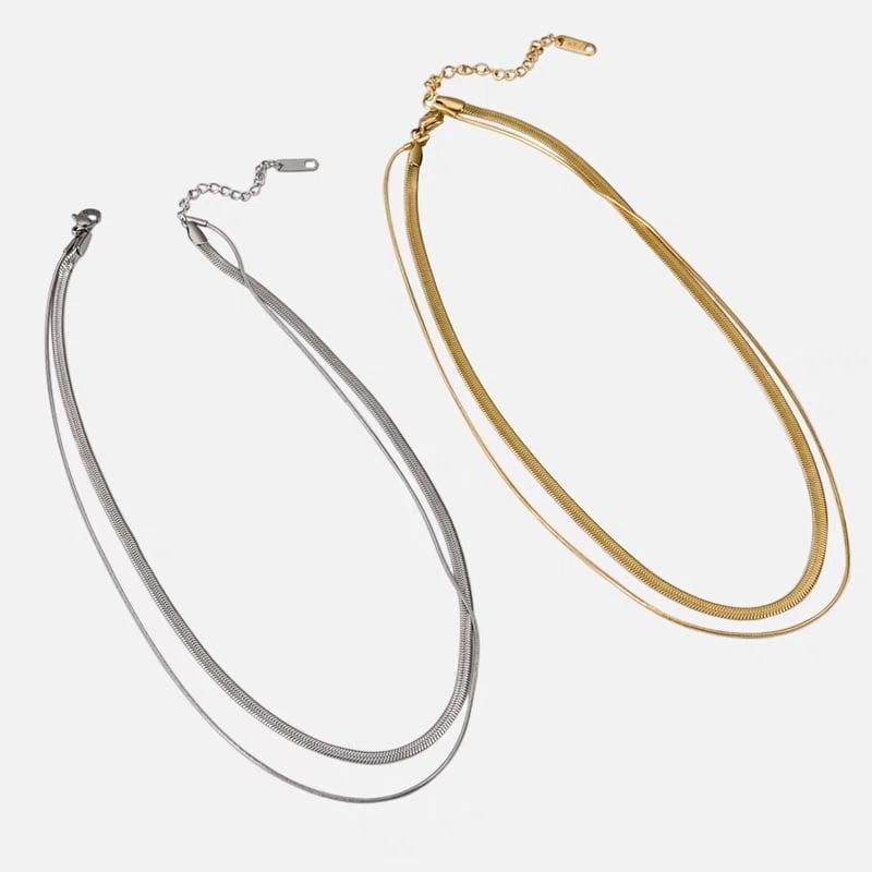 S925 Sterling Silver Layered Necklace