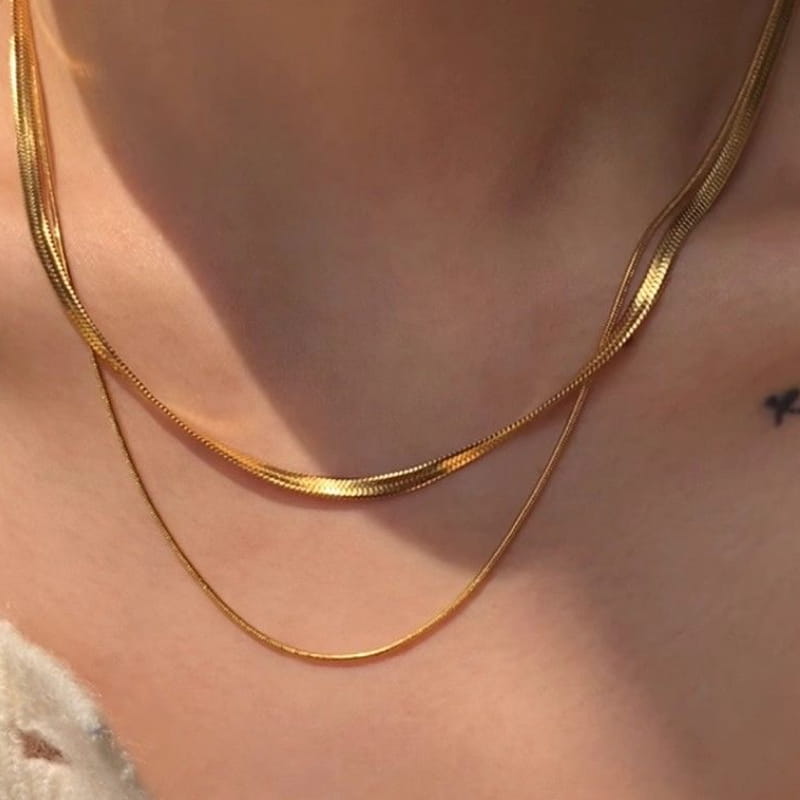 S925 Sterling Silver Layered Necklace