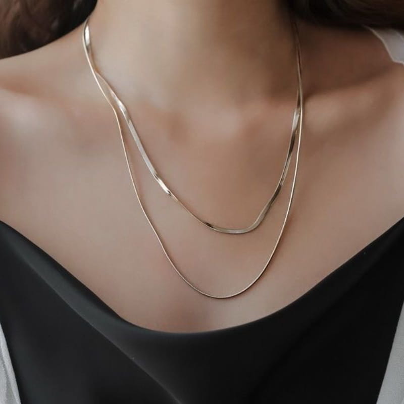 S925 Sterling Silver Layered Necklace | Sylverae